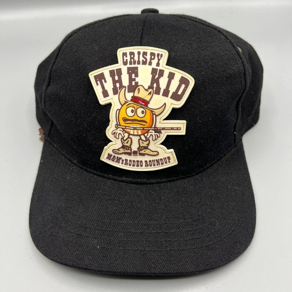 M&M's Rodeo Roundup Crispy The Kid Hat Strap back‎ Cap Black Men Cotton